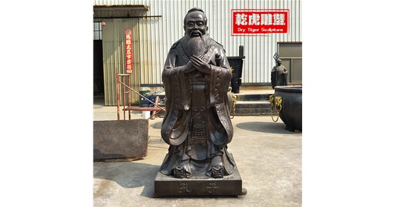 人物铜雕塑厂家  乾虎雕塑