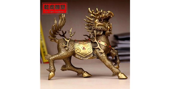 铸铜动物铜雕厂   乾虎雕塑