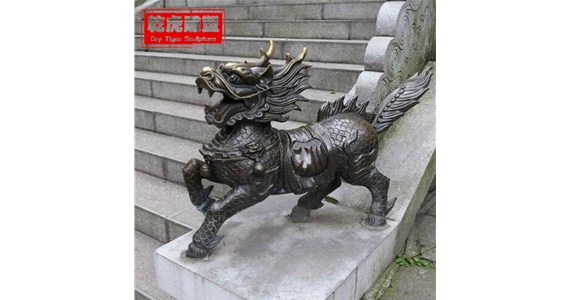 四合院动物雕塑   乾虎雕塑