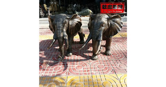 庭院动物铜雕   乾虎雕塑