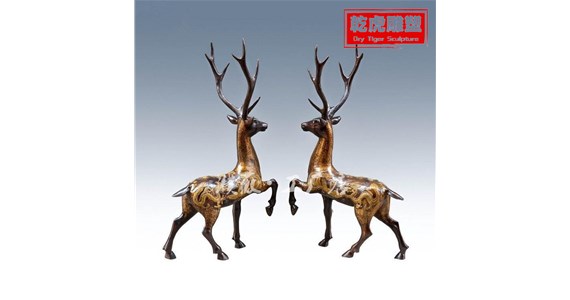 玄关动物雕塑哪里有   唐县乾虎雕塑铸造厂