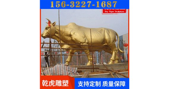 道观动物铜雕厂家   乾虎雕塑