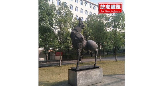 公园动物铜雕制造商   乾虎雕塑