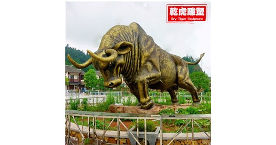 乾虎雕塑  动物雕塑  大型铜牛风水摆件