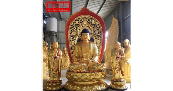 乾虎雕塑   大型铜佛像是怎样进行安装的