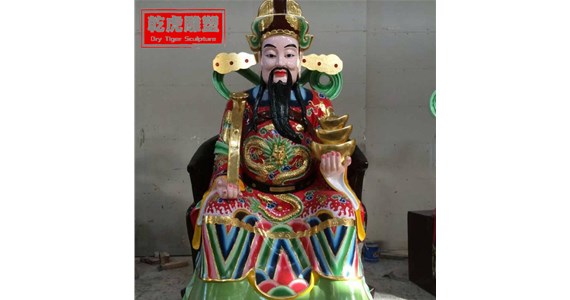 雕塑厂家为您介绍铜雕佛像的特点  乾虎雕塑