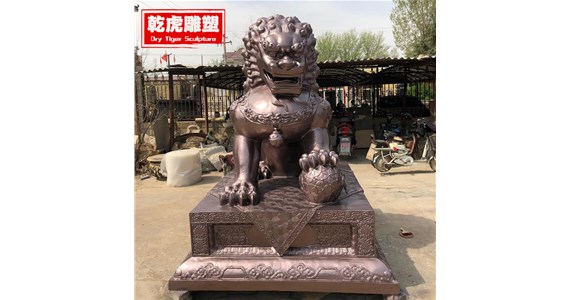 铜雕狮子多少钱 铜雕厂家  乾虎雕塑