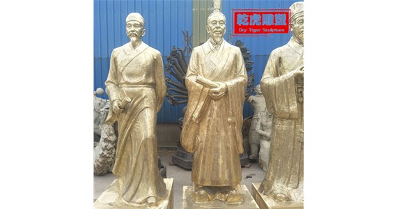 乾虎雕塑  古代人物雕塑  定做名医铜雕像