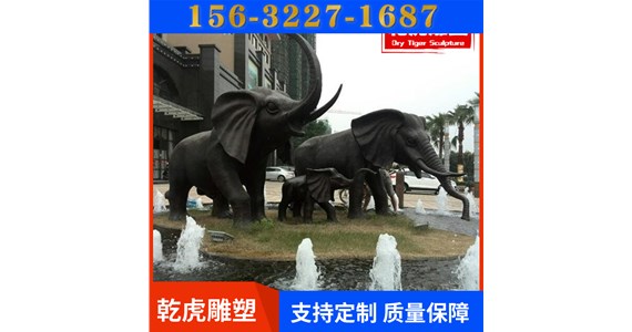 庭院动物铜雕较便宜的   唐县乾虎雕塑