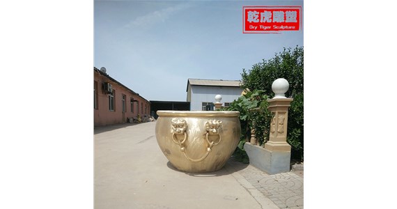 铜缸采购厂家   唐县乾虎雕塑铸造厂