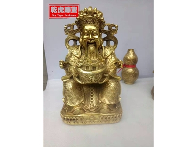 财神铜雕雕塑应用